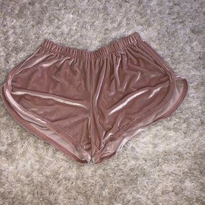 ⭐️Brandy Melville⭐️ velvet lounge wear shorts.
